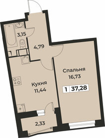 38,5 м², 1-комнатная квартира 6 450 000 ₽ - изображение 117