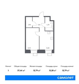 36,9 м², 1-комнатные апартаменты 9 937 046 ₽ - изображение 15