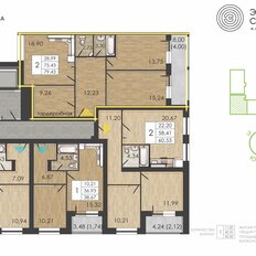 Квартира 79,4 м², 2-комнатная - изображение 2