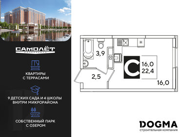 22,6 м², квартира-студия 4 953 920 ₽ - изображение 22