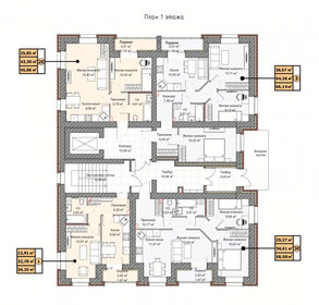 57 м², 3-комнатная квартира 5 460 000 ₽ - изображение 45