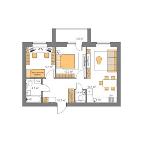 56,5 м², 2-комнатная квартира 5 301 895 ₽ - изображение 29