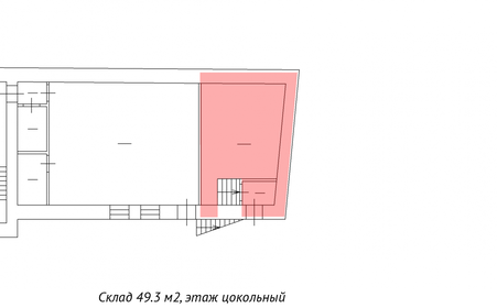 49,3 м², склад - изображение 5