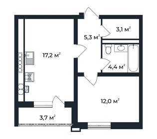 45,1 м², 1-комнатная квартира 9 018 000 ₽ - изображение 31