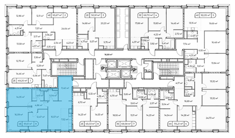 95,3 м², 3-комнатная квартира 63 650 000 ₽ - изображение 97