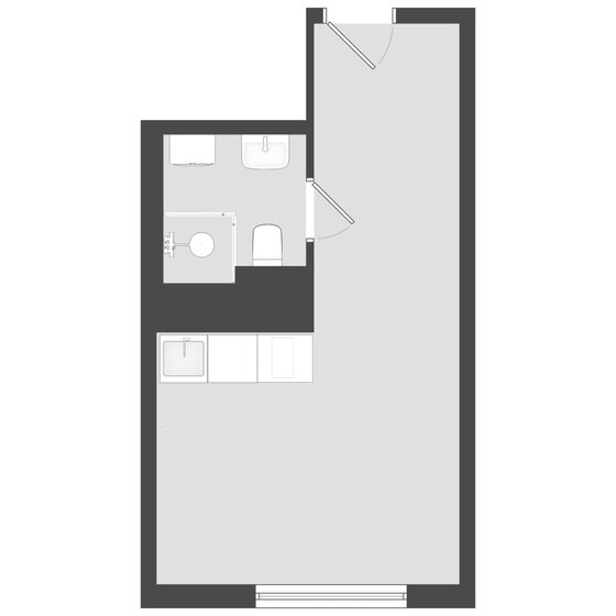 20,3 м², апартаменты-студия 5 276 794 ₽ - изображение 1