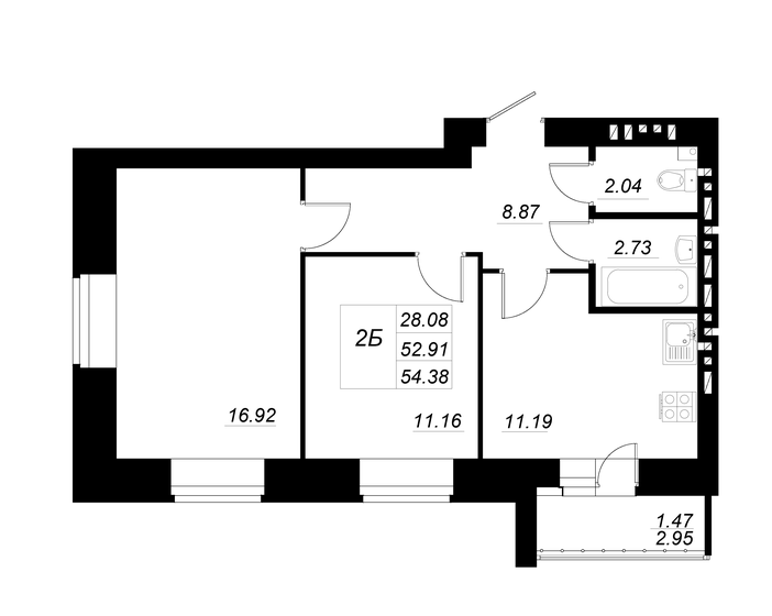 51,6 м², 2-комнатная квартира 8 470 000 ₽ - изображение 37