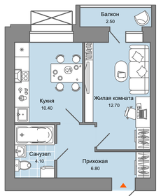 36 м², 1-комнатная квартира 6 544 240 ₽ - изображение 34