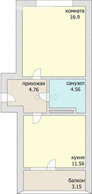 Квартира 37,8 м², 1-комнатная - изображение 1