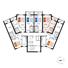 Квартира 41,4 м², 1-комнатная - изображение 3