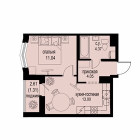 33,7 м², 1-комнатная квартира 4 400 000 ₽ - изображение 6