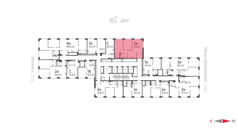 71 м², 2-комнатная квартира 26 038 114 ₽ - изображение 37