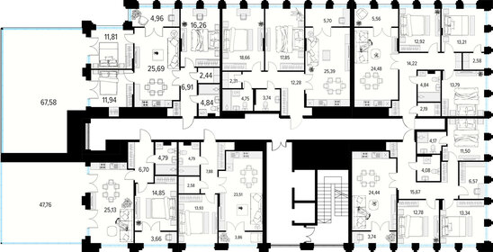 48 м², 1-комнатная квартира 9 975 023 ₽ - изображение 43