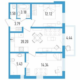 65,7 м², 2-комнатная квартира 10 600 000 ₽ - изображение 94