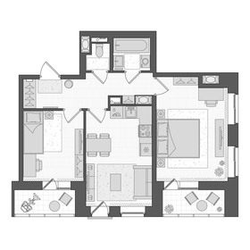 53,4 м², 2-комнатная квартира 11 089 404 ₽ - изображение 43