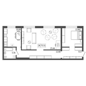 83,8 м², 4-комнатная квартира 8 963 479 ₽ - изображение 20