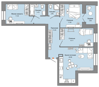 80 м², 4-комнатная квартира 8 226 078 ₽ - изображение 31