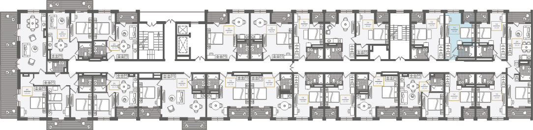 Квартира 23,4 м², 1-комнатные - изображение 2