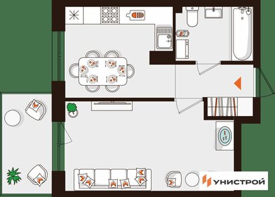 43,9 м², 1-комнатная квартира 5 415 000 ₽ - изображение 34