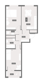 Квартира 56,2 м², 2-комнатная - изображение 1