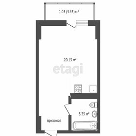 Квартира 28 м², студия - изображение 1