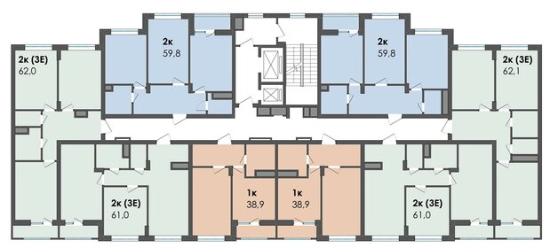 59,8 м², 2-комнатная квартира 7 292 000 ₽ - изображение 8