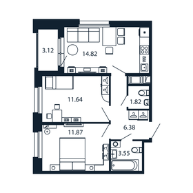 76,9 м², 3-комнатная квартира 7 000 000 ₽ - изображение 117