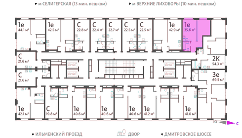 34 м², 1-комнатная квартира 17 990 000 ₽ - изображение 10