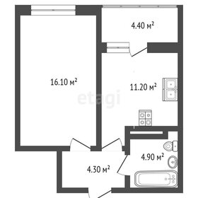 Квартира 38,6 м², 1-комнатная - изображение 2