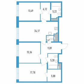 Квартира 104,7 м², 3-комнатная - изображение 1