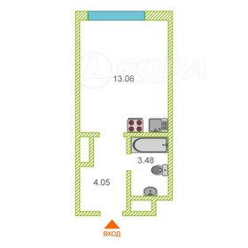 Квартира 18 м², студия - изображение 1