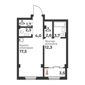 45,7 м², 1-комнатные апартаменты 8 600 000 ₽ - изображение 30