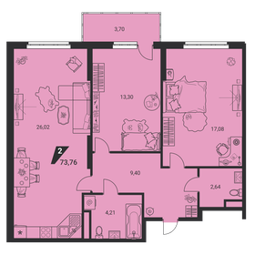 73,9 м², 2-комнатная квартира 10 823 921 ₽ - изображение 19