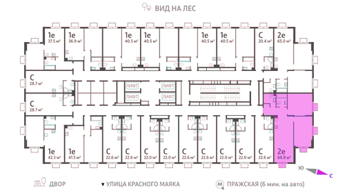 58 м², 2-комнатная квартира 19 990 000 ₽ - изображение 22