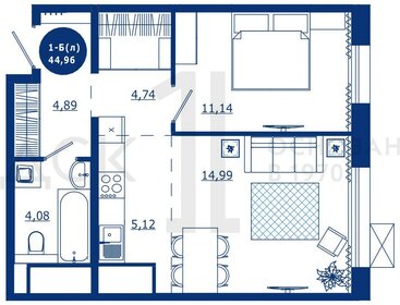 45 м², 1-комнатная квартира 7 550 000 ₽ - изображение 23