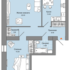 Квартира 71 м², 2-комнатная - изображение 2