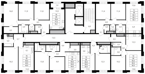 Квартира 45,5 м², 2-комнатная - изображение 2