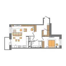 Квартира 71,1 м², 2-комнатная - изображение 3