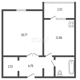 45 м², 1-комнатная квартира 4 150 000 ₽ - изображение 20