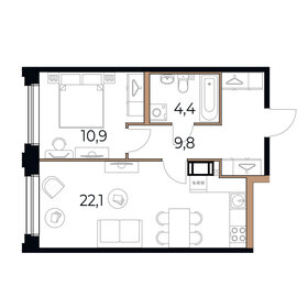 43,8 м², 1-комнатная квартира 7 227 000 ₽ - изображение 41