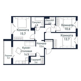 80,7 м², 3-комнатная квартира 9 275 900 ₽ - изображение 49