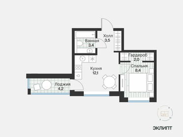 31,4 м², 1-комнатная квартира 5 470 000 ₽ - изображение 29