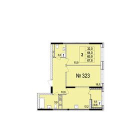 84,7 м², 2-комнатная квартира 8 550 000 ₽ - изображение 126