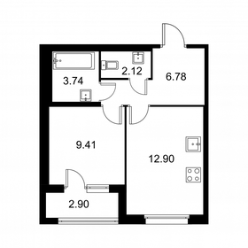 36,4 м², 1-комнатная квартира 5 683 080 ₽ - изображение 79