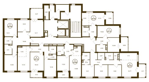 43 м², 1-комнатная квартира 4 350 000 ₽ - изображение 81