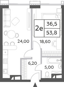 53,8 м², 2-комнатная квартира 22 428 834 ₽ - изображение 7