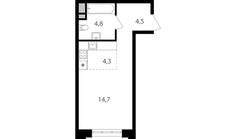 29 м², квартира-студия 10 956 200 ₽ - изображение 1