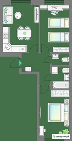 64,7 м², 2-комнатная квартира 11 200 000 ₽ - изображение 51