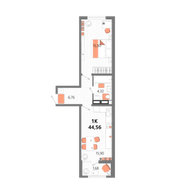 43,9 м², 2-комнатная квартира 6 600 000 ₽ - изображение 77
