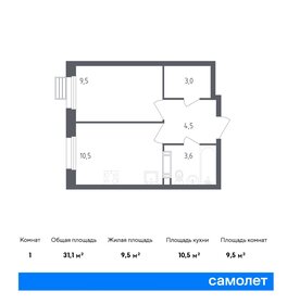 31,2 м², 1-комнатная квартира 10 028 117 ₽ - изображение 33